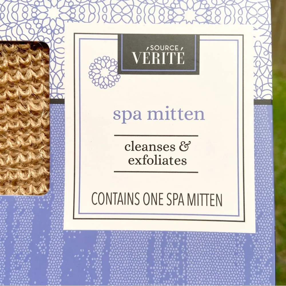 Exfoliating Towel and Spa Cleansing Mitten. Set of 2 Spa Bath & Shower Gifts